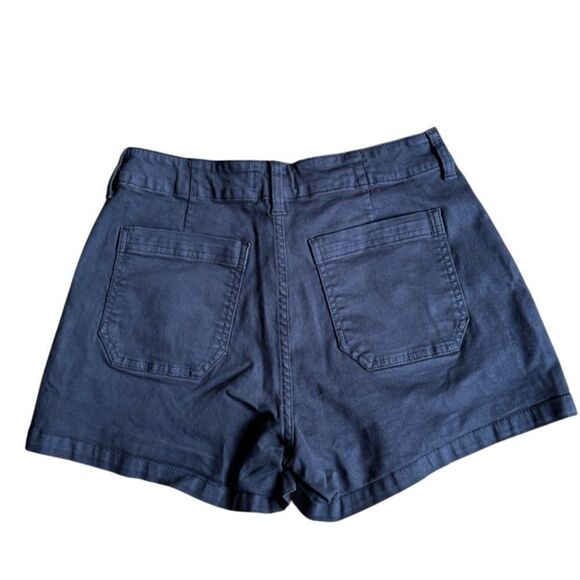 Studio Blue Women's Sophia Mid Rise Utility Shorts Navy Size 28 - Picture 6 of 9
